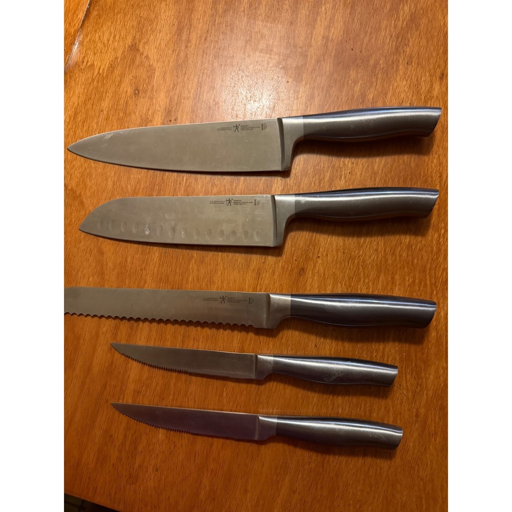Henckels International Graphite 5 Piece Knife Set German Stainless Steel